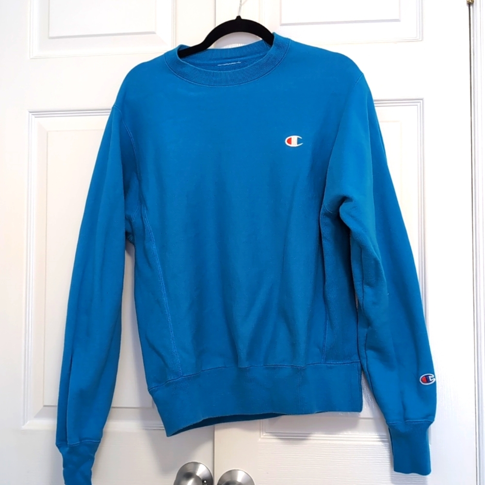 Blue Champion crew neck sweater